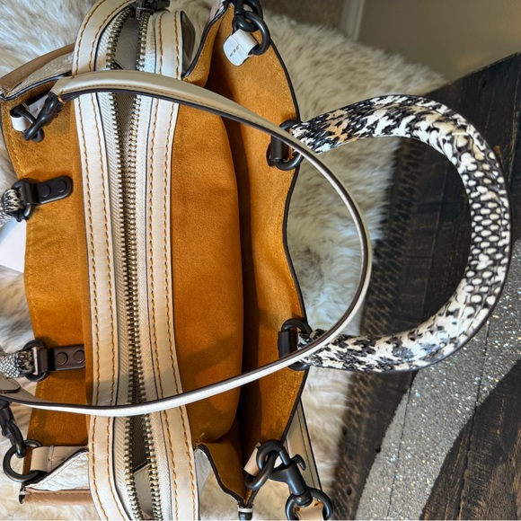Coach 1941 Rogue Satchel Tote in Beechwood and Python. New w/tags. - Picture 4 of 9
